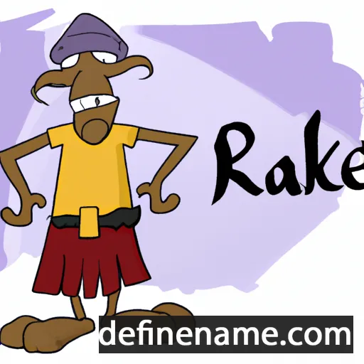 cartoon of the name Ráhkel