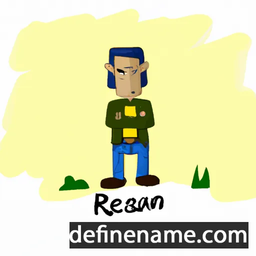 cartoon of the name Rájen