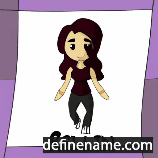 cartoon of the name Raelin