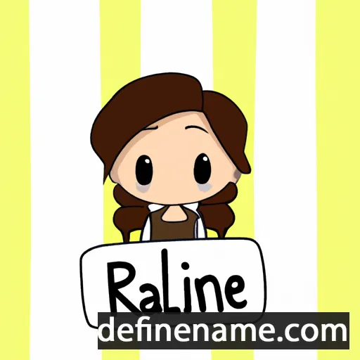 cartoon of the name Raeline