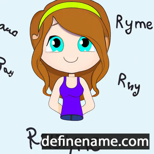 cartoon of the name Raelynne