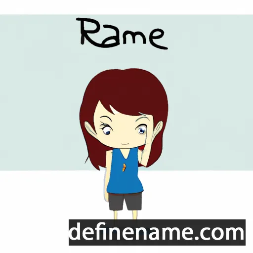 cartoon of the name Raemee