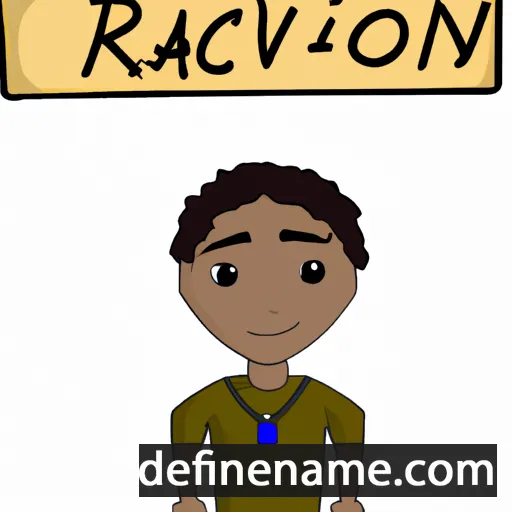 cartoon of the name Raevon