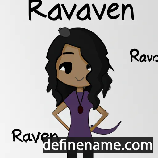 cartoon of the name Raevyn