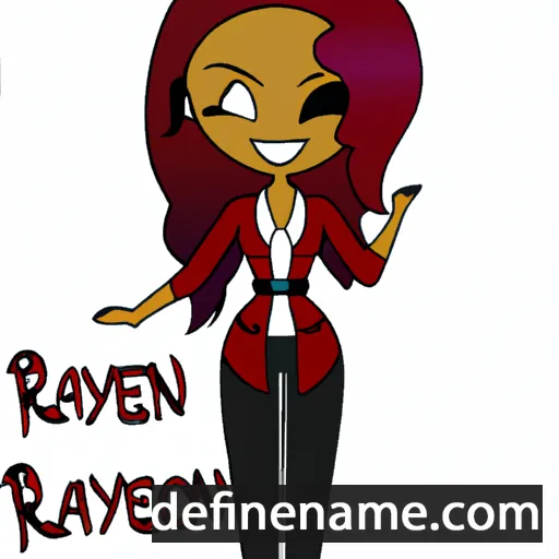 cartoon of the name Raevynn