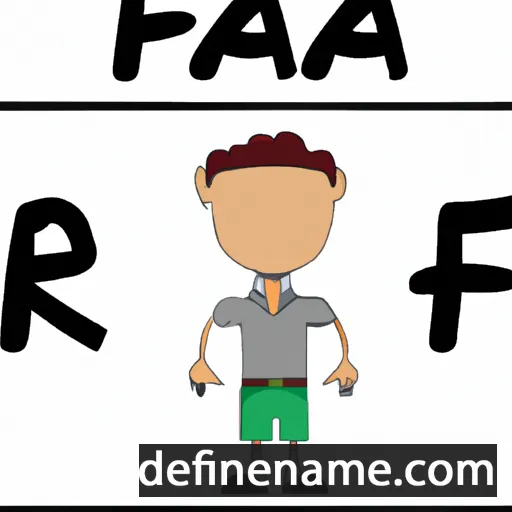 cartoon of the name Rafa