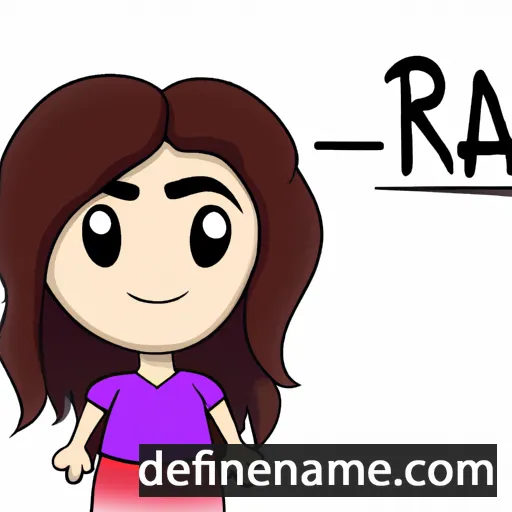 cartoon of the name Rafaa