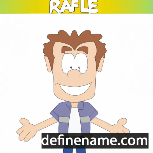 cartoon of the name Rafèl