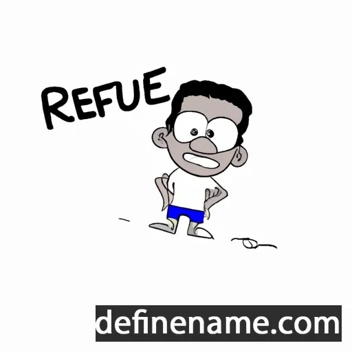 cartoon of the name Rafèu