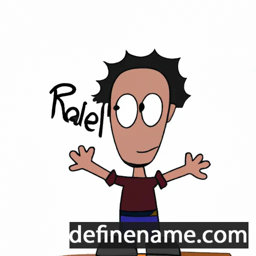 cartoon of the name Rafel