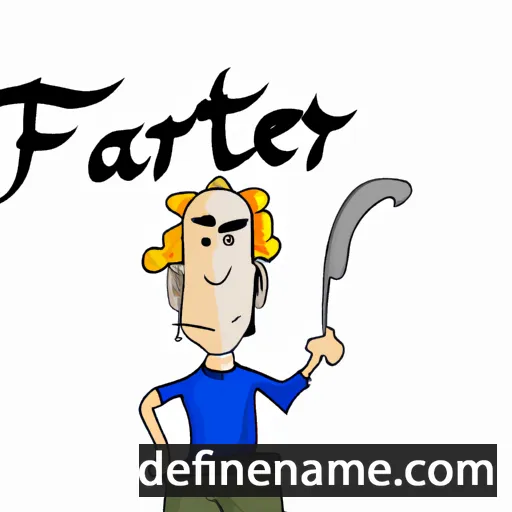 cartoon of the name Rafer