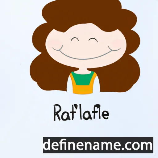 cartoon of the name Raffaëla