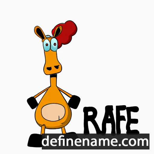 cartoon of the name Raffæ