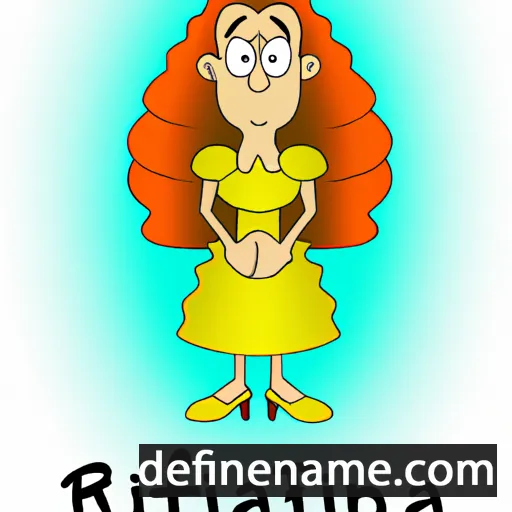 cartoon of the name Raffina