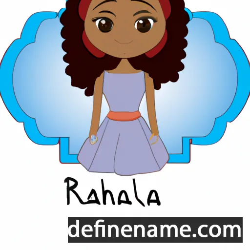 cartoon of the name Rafhaela