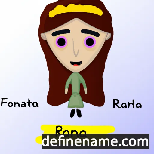 cartoon of the name Rafiana