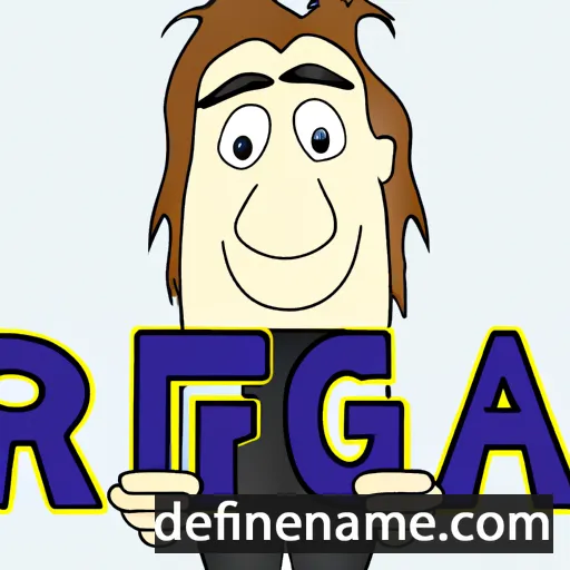 cartoon of the name Rafiga