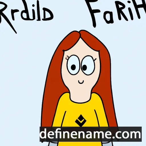 cartoon of the name Rafnhildur