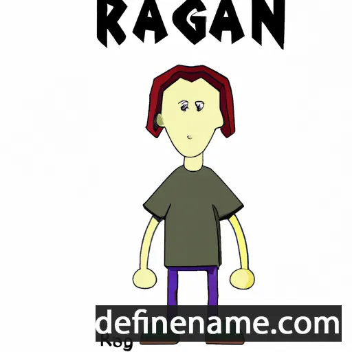 cartoon of the name Ragan