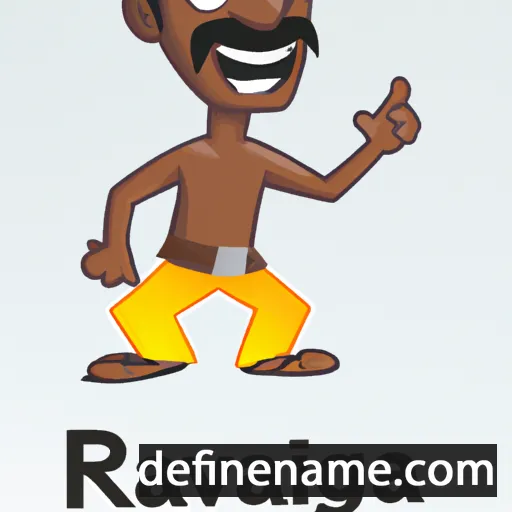 cartoon of the name Raghava