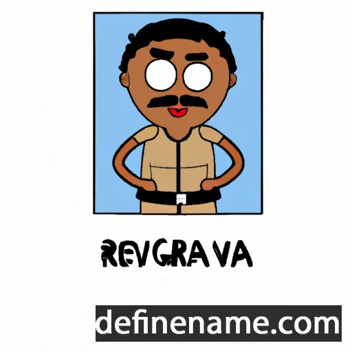 cartoon of the name Raghavendra