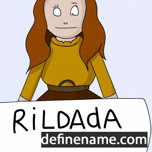 cartoon of the name Ragnhilda