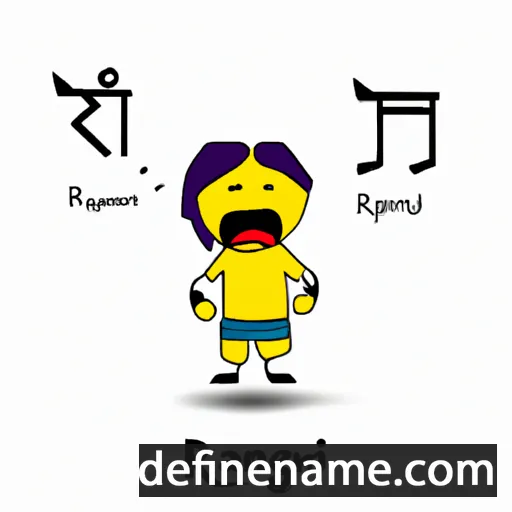 cartoon of the name Ragnvi