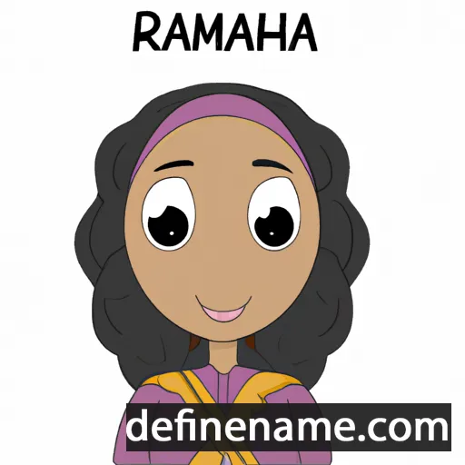 cartoon of the name Rahama