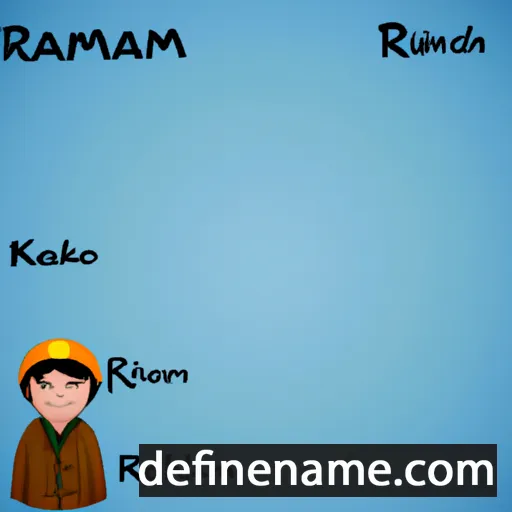 cartoon of the name Rahamim