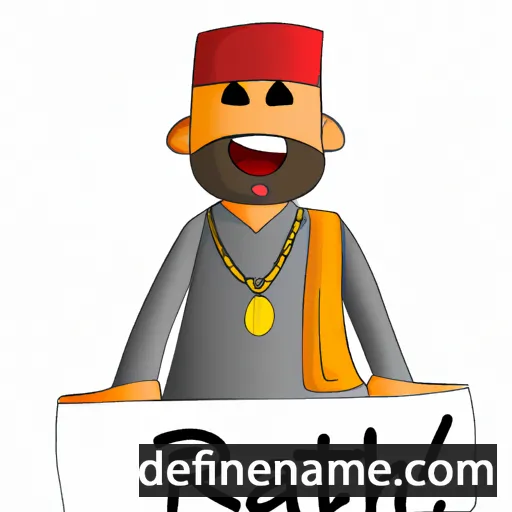 cartoon of the name Rahat