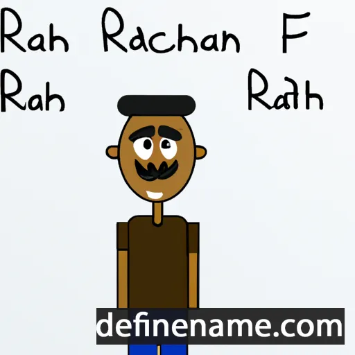 cartoon of the name Raheim