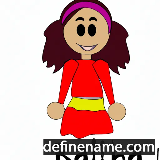 cartoon of the name Rahila