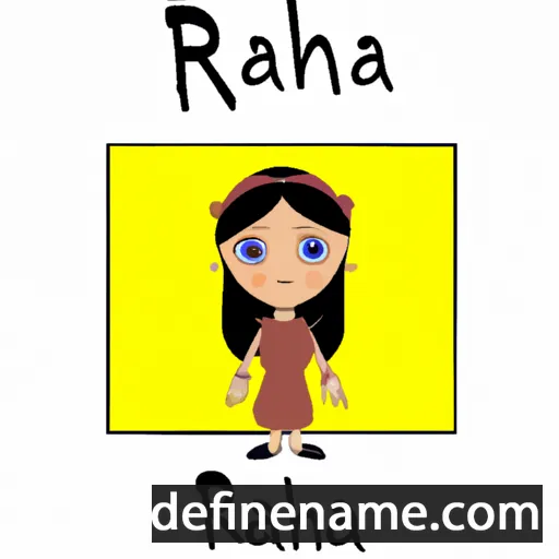 cartoon of the name Rahna