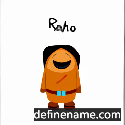 cartoon of the name Raho