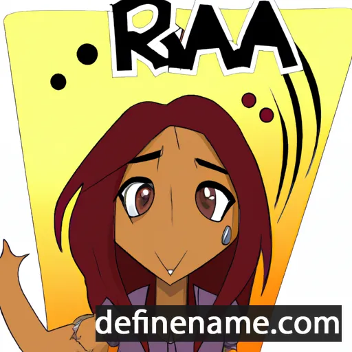 cartoon of the name Raia