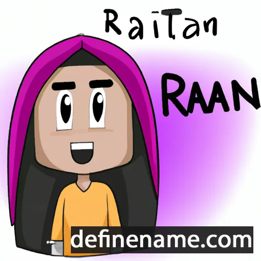 cartoon of the name Raiani