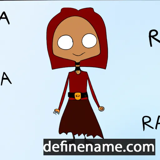 cartoon of the name Raija