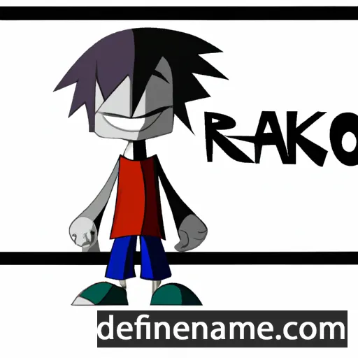 cartoon of the name Raiko