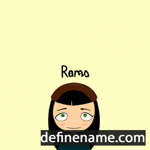 cartoon of the name Raima