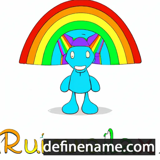 cartoon of the name Rainbeaux