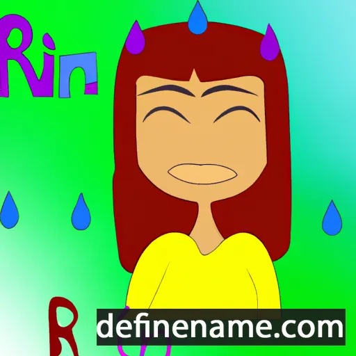 cartoon of the name Raini