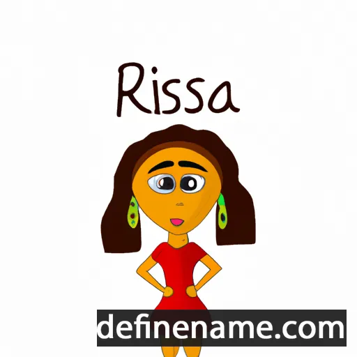 cartoon of the name Raisia