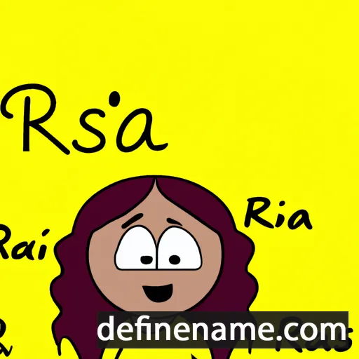 cartoon of the name Raissà