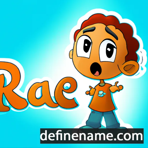 cartoon of the name Rajae