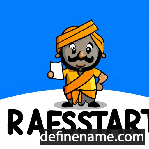 cartoon of the name Rajastri