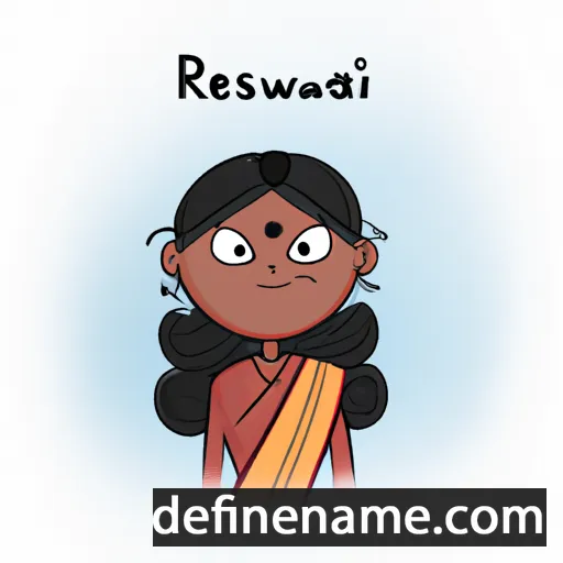 cartoon of the name Rajeshwari