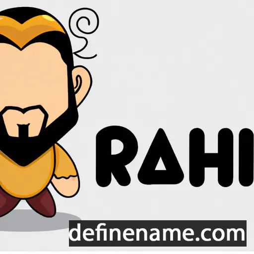 cartoon of the name Rajih