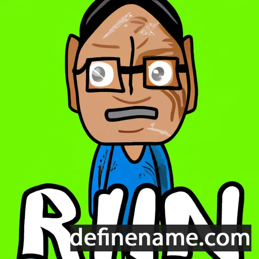 cartoon of the name Rajin