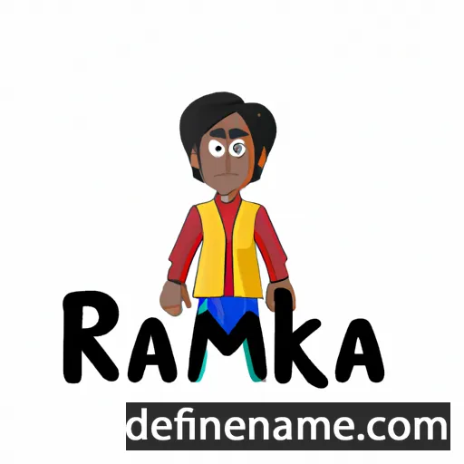 cartoon of the name Rajkumar