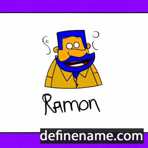 cartoon of the name Rajon